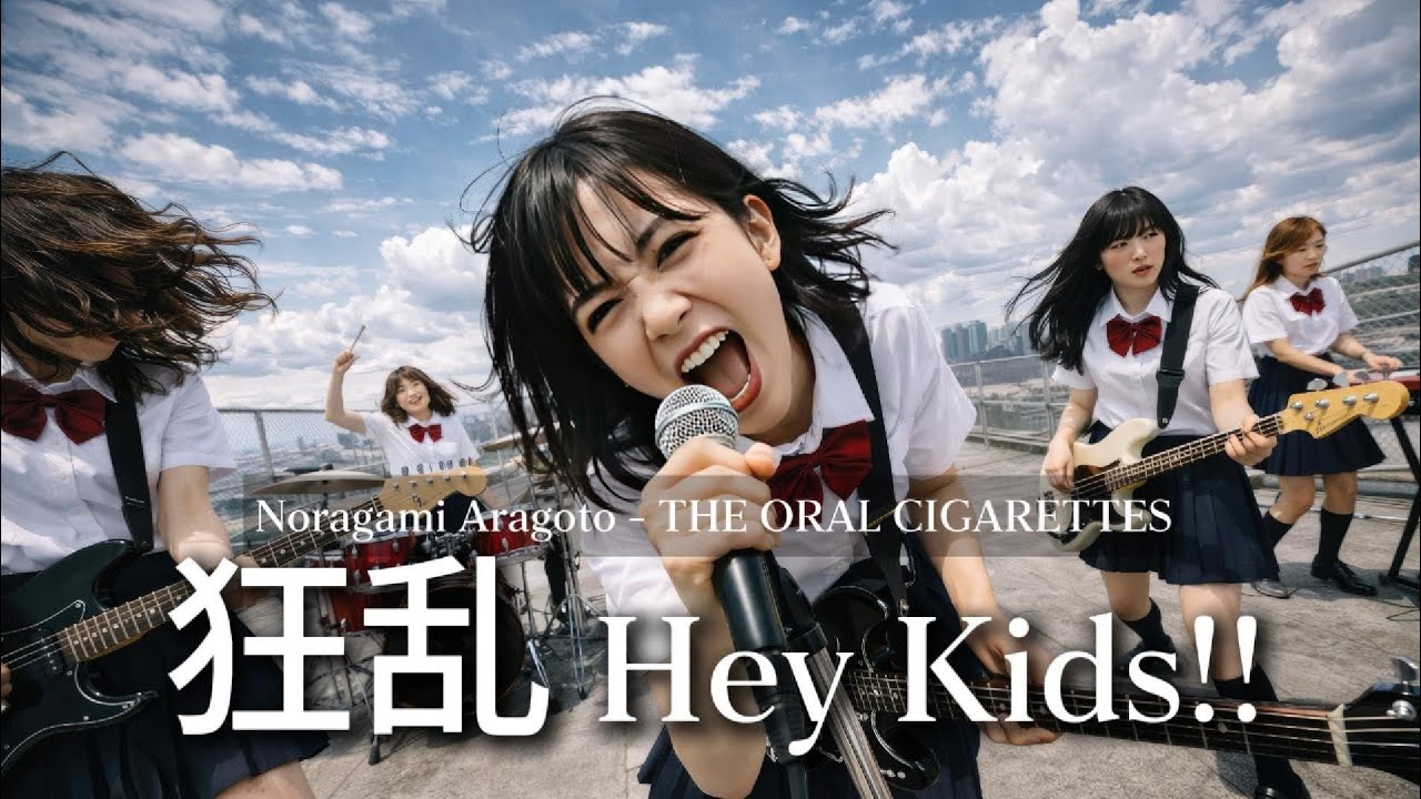 Kyōran Hey Kids - Noragami Aragoto | Anime Cover Song | Girl band Alternative Rock [AI Cover]