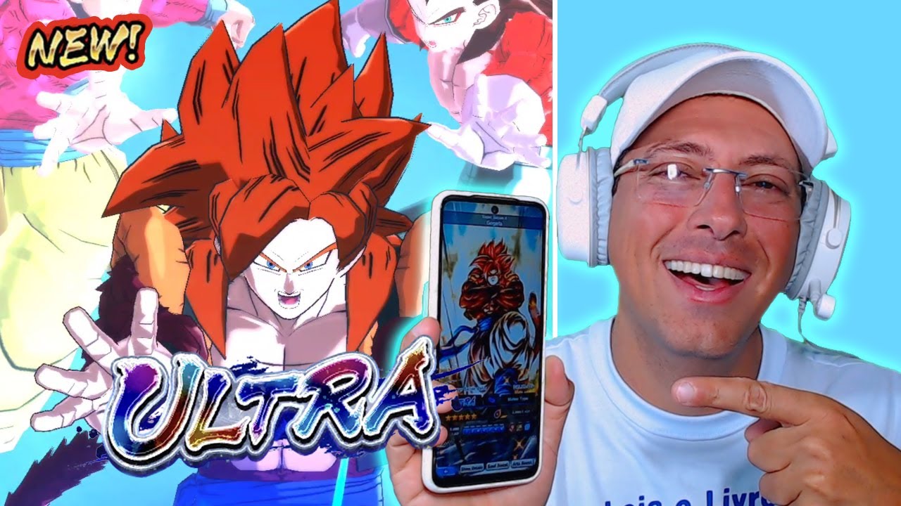 PEGUEI O GOGETA SSJ 4 ULTRA NA MINHA CONTA PRINCIPAL!! VAMOS JOGAR COM ELE - DRAGON BALL LEGENDS