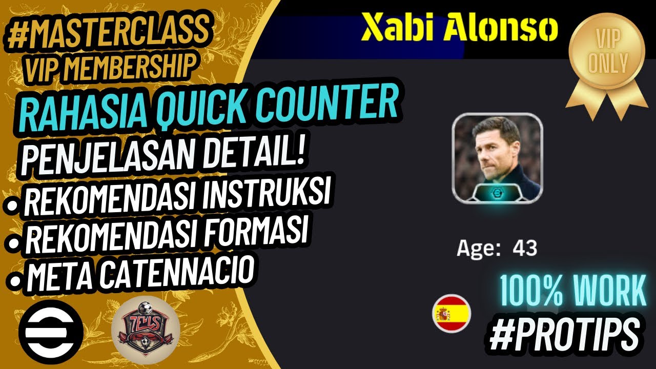 [ TAKTIK ] PART 2 TUTORIAL QUICK COUNTER XABI ALONSO ‼️ EFOOTBALL 2025 MOBILE ‼️
