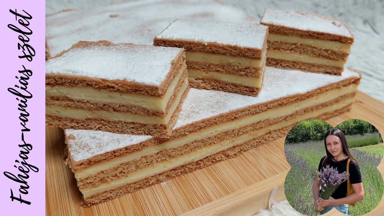 Fahéjas-vaníliás szelet