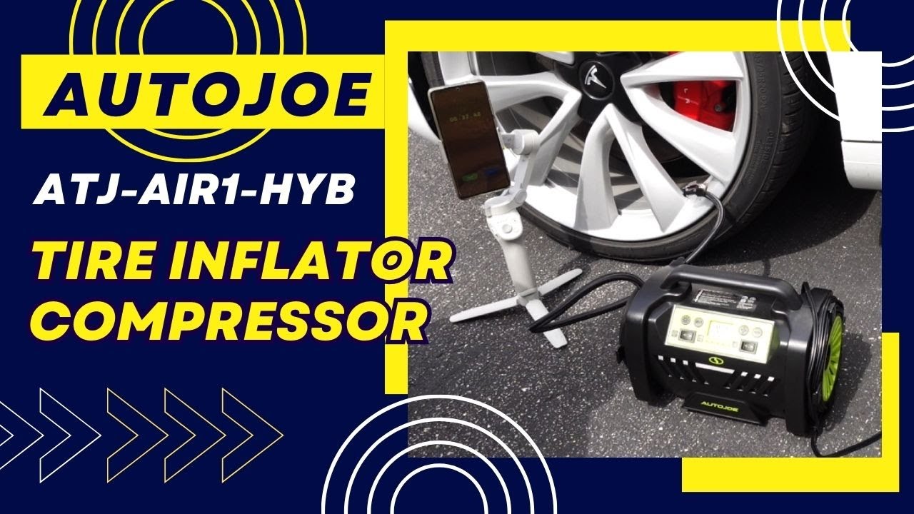 SunJoe AutoJoe Tire Inflator Compressor ATJ-Air1-HYB