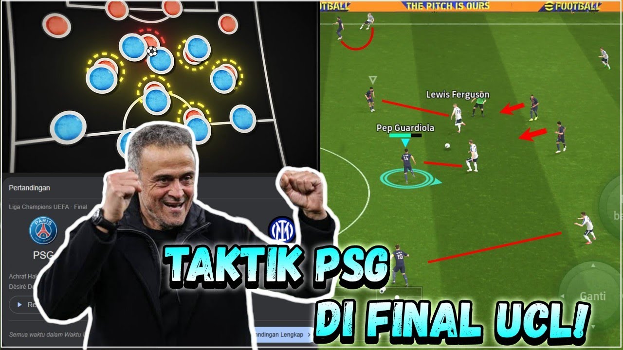 PAKE TAKTIK PSG DI FINAL CHAMPIONS LEAGUE DI EFOOTBALL!! - EFOOTBALL MOBILE