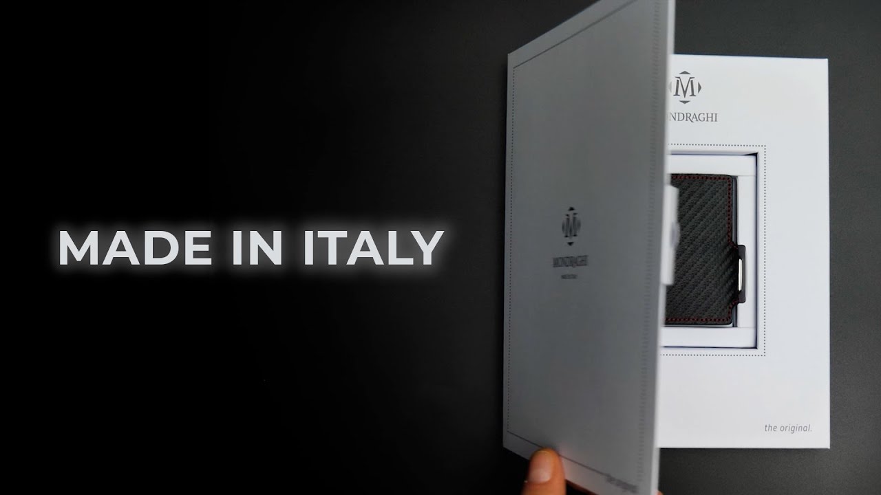 Mini portafoglio Mondraghi, tascabile, leggero e Made in Italy