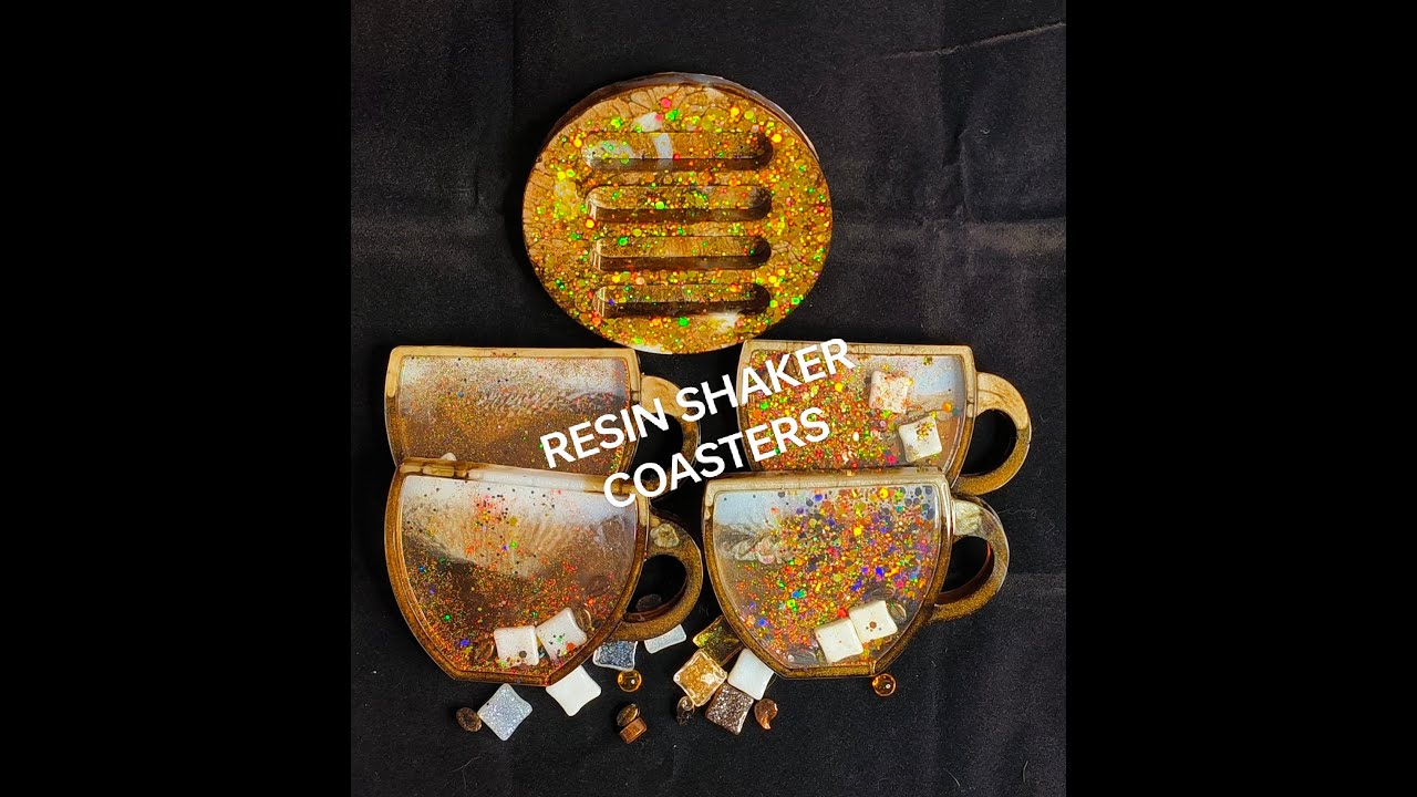 93-Resin Shaker Coffee Cup Coasters