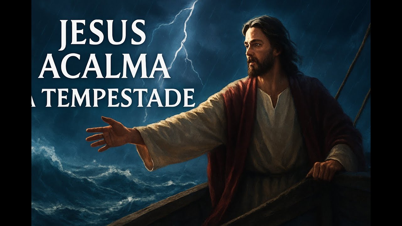 JESUS ACALMA A TEMPESTADE(Marcos 4: 35-41) #jesus #jesusacalmaatempestade #soprodaescritura #biblia