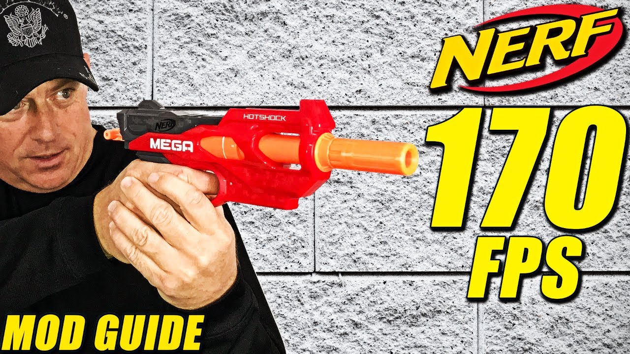 Easy Nerf Mods For Beginners | 170 FPS Mega Hotshock