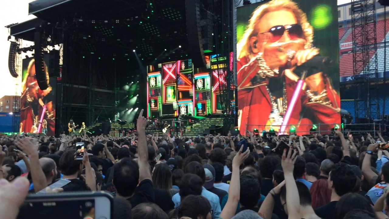 Gun N´ Roses - Welcome to the jungle   Madrid 2017 Vicente Calderon