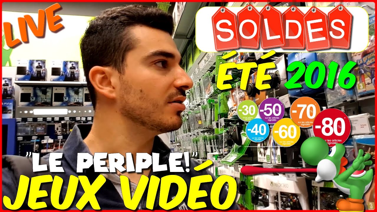 Les SOLDES d'été Jeux Vidéo 2016 ! [Périple Live !] + GROS Concours ! - Conkerax