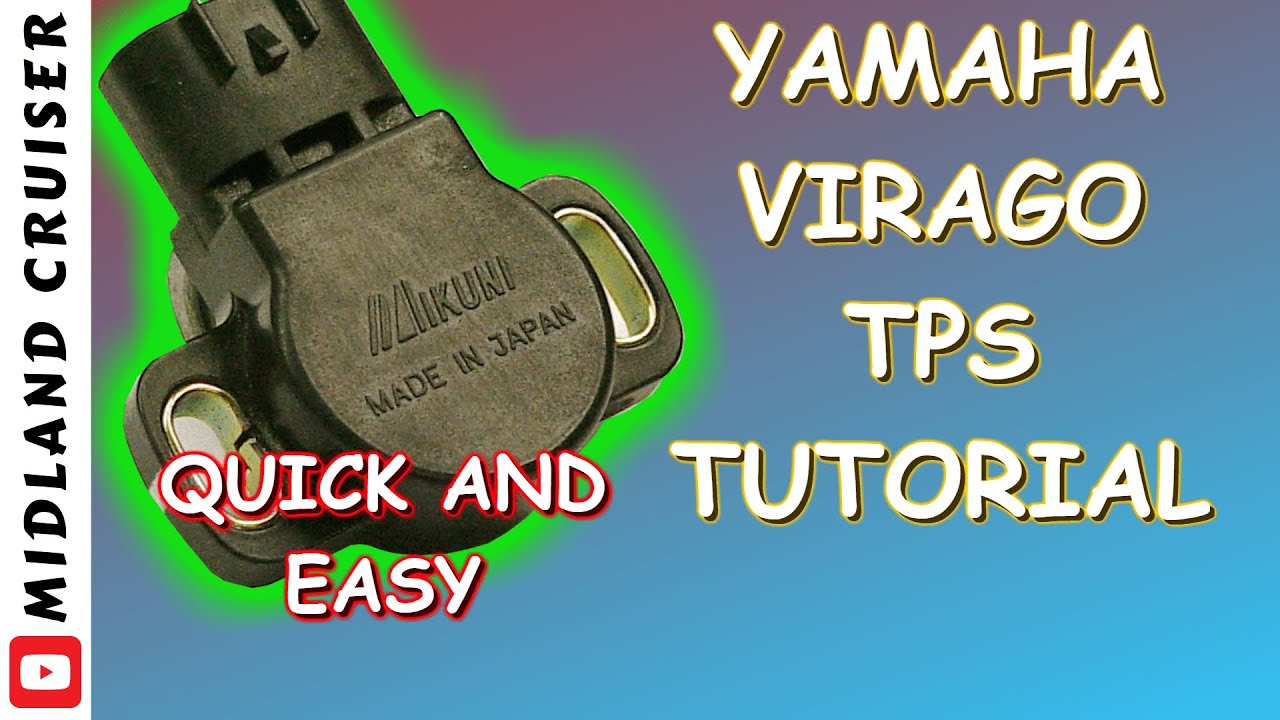YAMAHA TPS TUTORIAL XV 1100 VIRAGO | How to test and reset your throttle position sensor