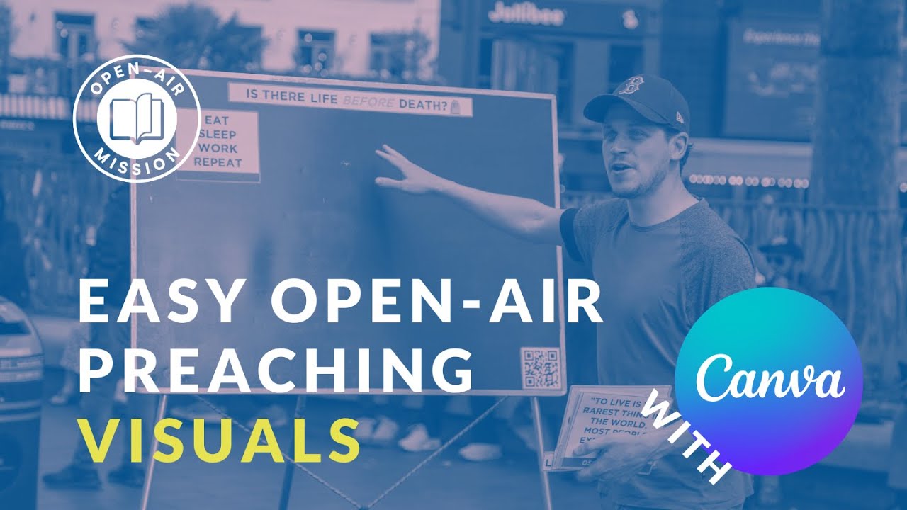 Create free open-air preaching visuals using Canva