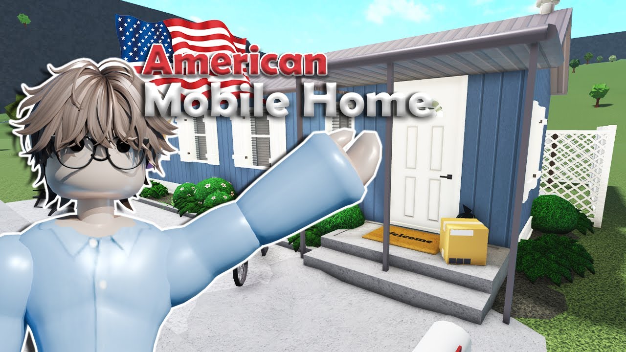 Building a Classic 'AMERICAN' Mobile Home in Bloxburg