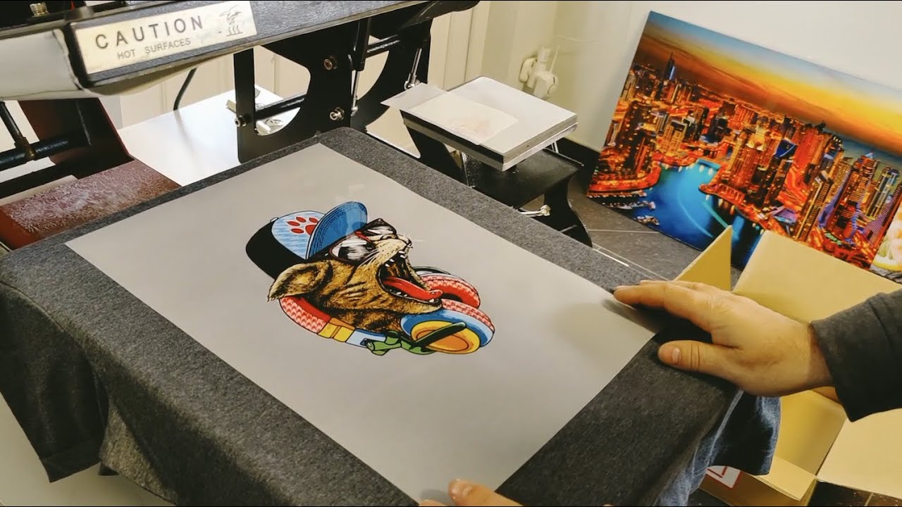 DTF printing with EPSON SC F2100 printer...