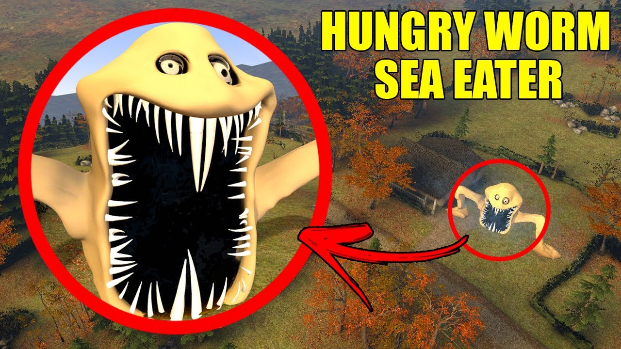 PODEMOS DERROTAR todos SEA EATER HUNGRY WORM (Devorador de Ocenanos) como CAÇADORES !! - GARRY'S MOD
