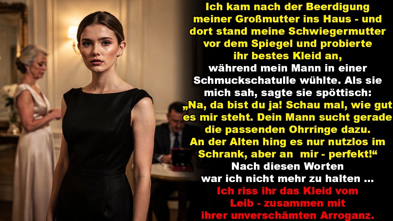 Nach der Beerdigung meiner Großmutter kam ich ins Haus – und meine Schwiegermutter trug ihr Kleid.