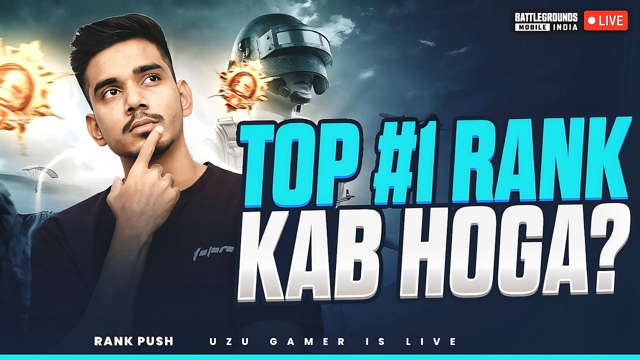 #1 GRIND BEGINS | CONQUEROR RANK PUSH DAY 39 | BGMI LIVE | UZU GAMER