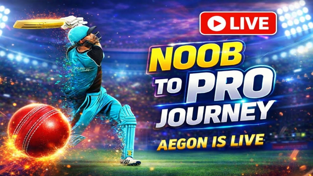 REAL CRICKET 🏏 NOOB TO PRO JOURNEY LIVE 🔥 | AegonFTW LIVE