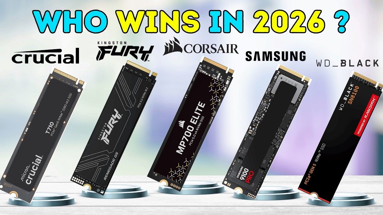 Лучшие NVMe SSD-накопители Gen5 2026 года &ndash; [не покупайте, не посмотрев это видео]