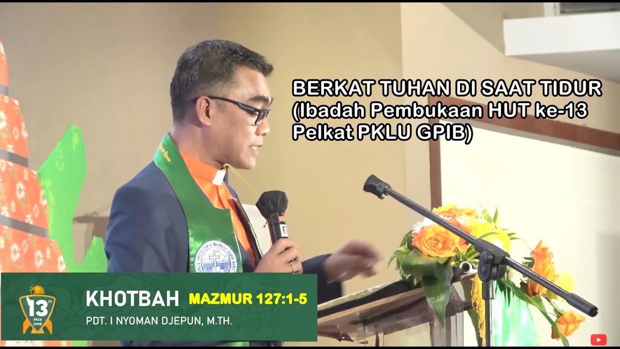 Berkat Pada Waktu Tidur | Mazmur 127:1-5