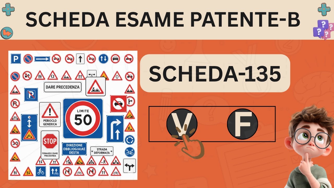 Simulazione Esame Patente B 2026 | Quiz n.135 | 12 Marzo 2026
