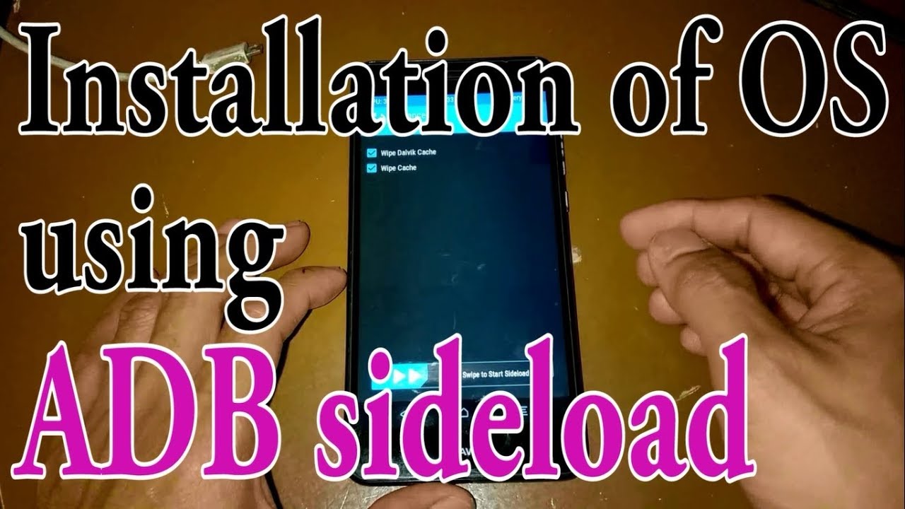 Step by step OS installation using ADB sideload