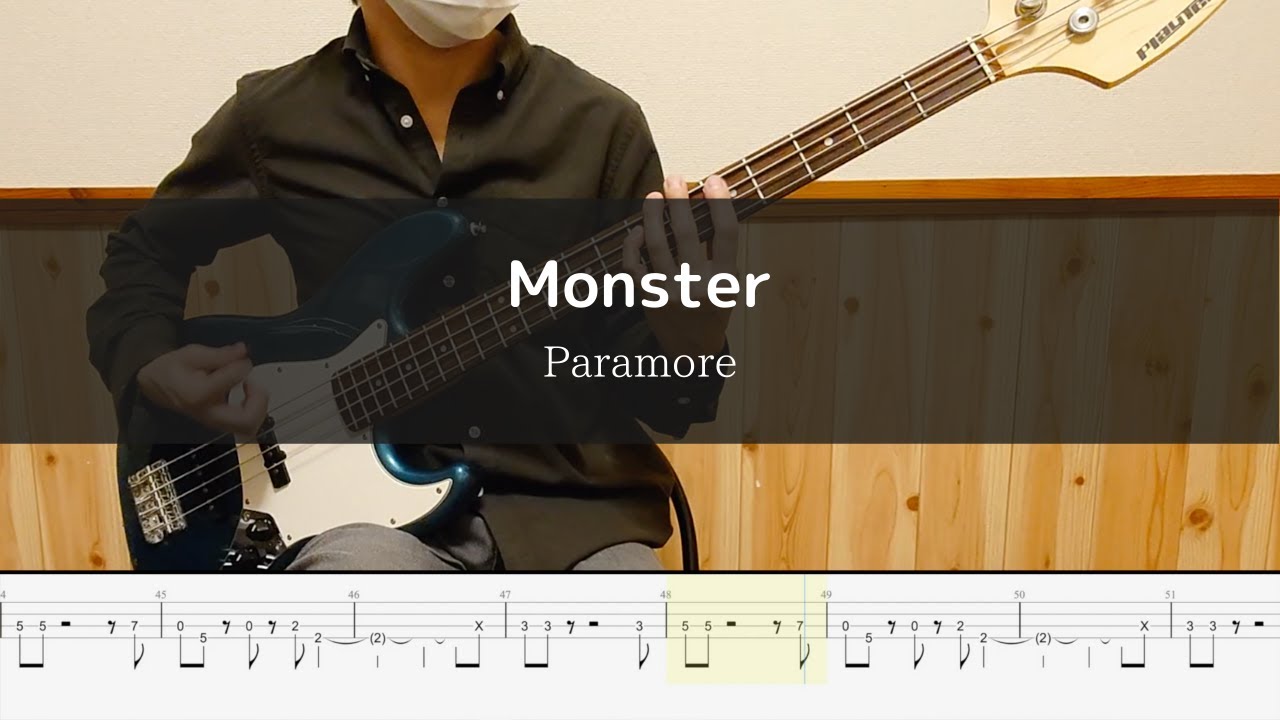 Paramore - Monster - Bass Cover 弾いてみた
