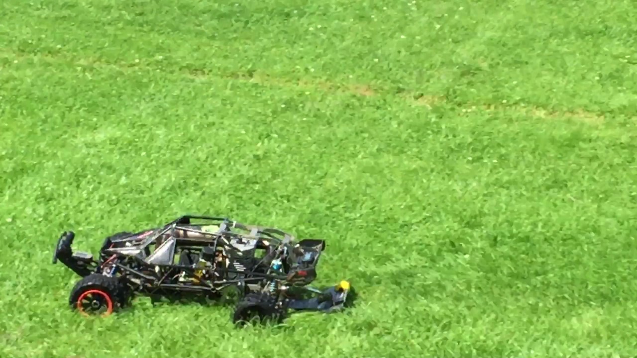 HPI Baja 71cc Crazy LOUD wheelie machine BIG BORE POWER