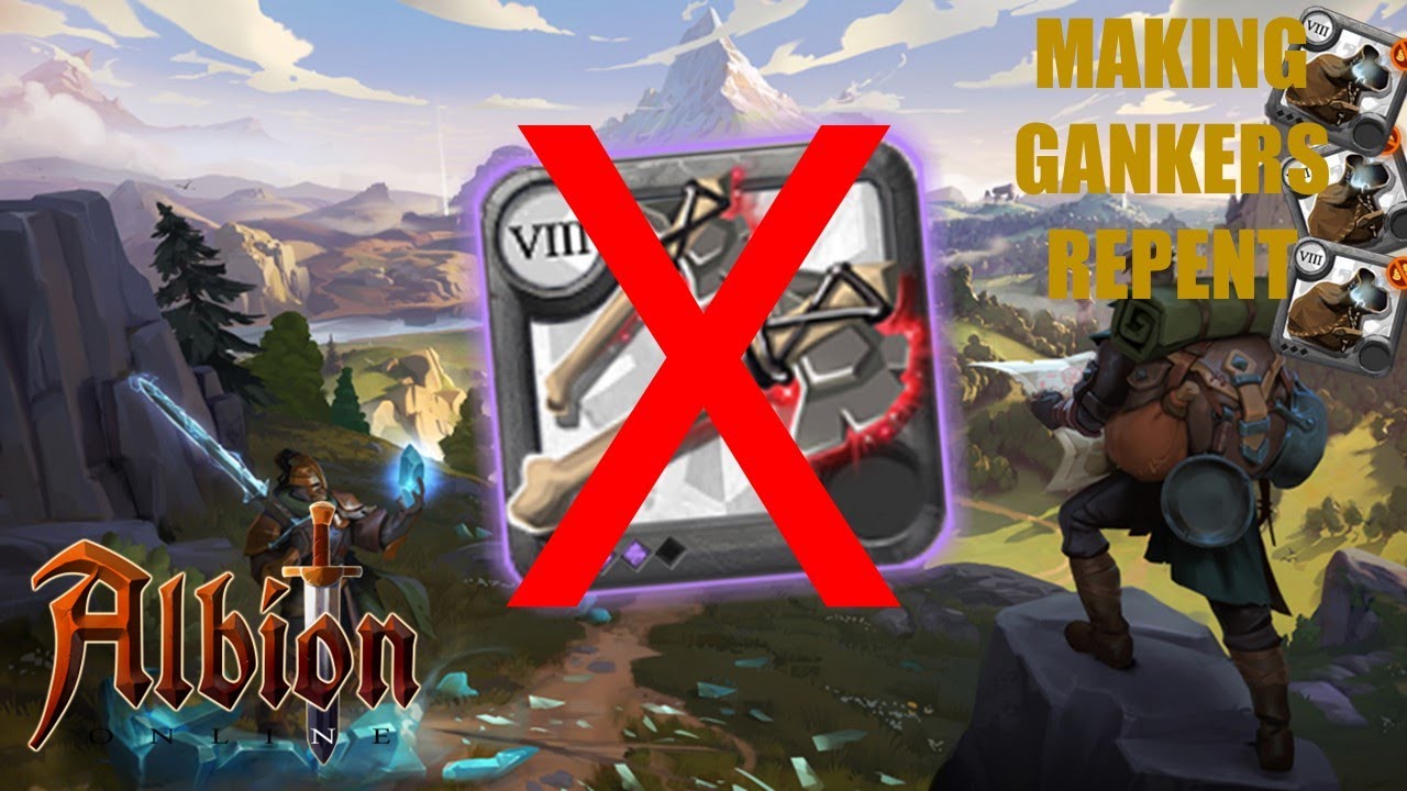 😱 If Gankers come, just kill them all 🤪 Albion's 2EZ (T6 Battleaxe vs the World)