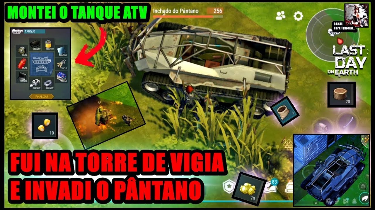 ●MONTEI O TANQUE ATV 😎 FUI NA TORRE DE VIGIA E INVADI O PÂNTANO 👁 Last Day On Earth