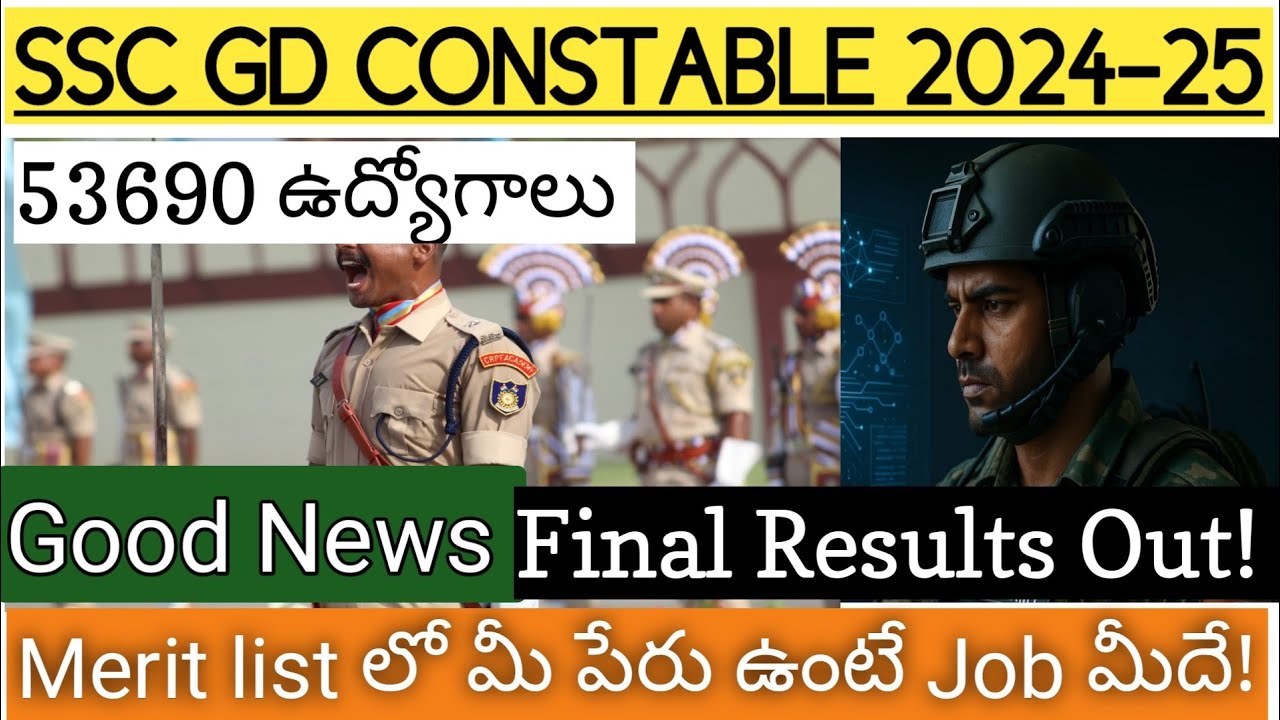 SSC GD CONSTABLE Final Results Out! If your name is in the Merit list, you have got a job! #sscgd...
