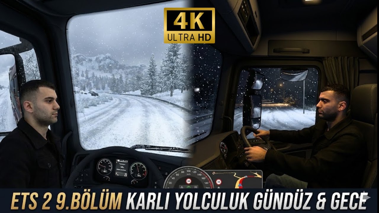 BU MODDA FRENE BASMAK YASAK! 😱 ETS 2'DE GERÇEKÇİ KAR FİZİĞİ VE BÜYÜK KAZA! | (BÖLÜM 9)