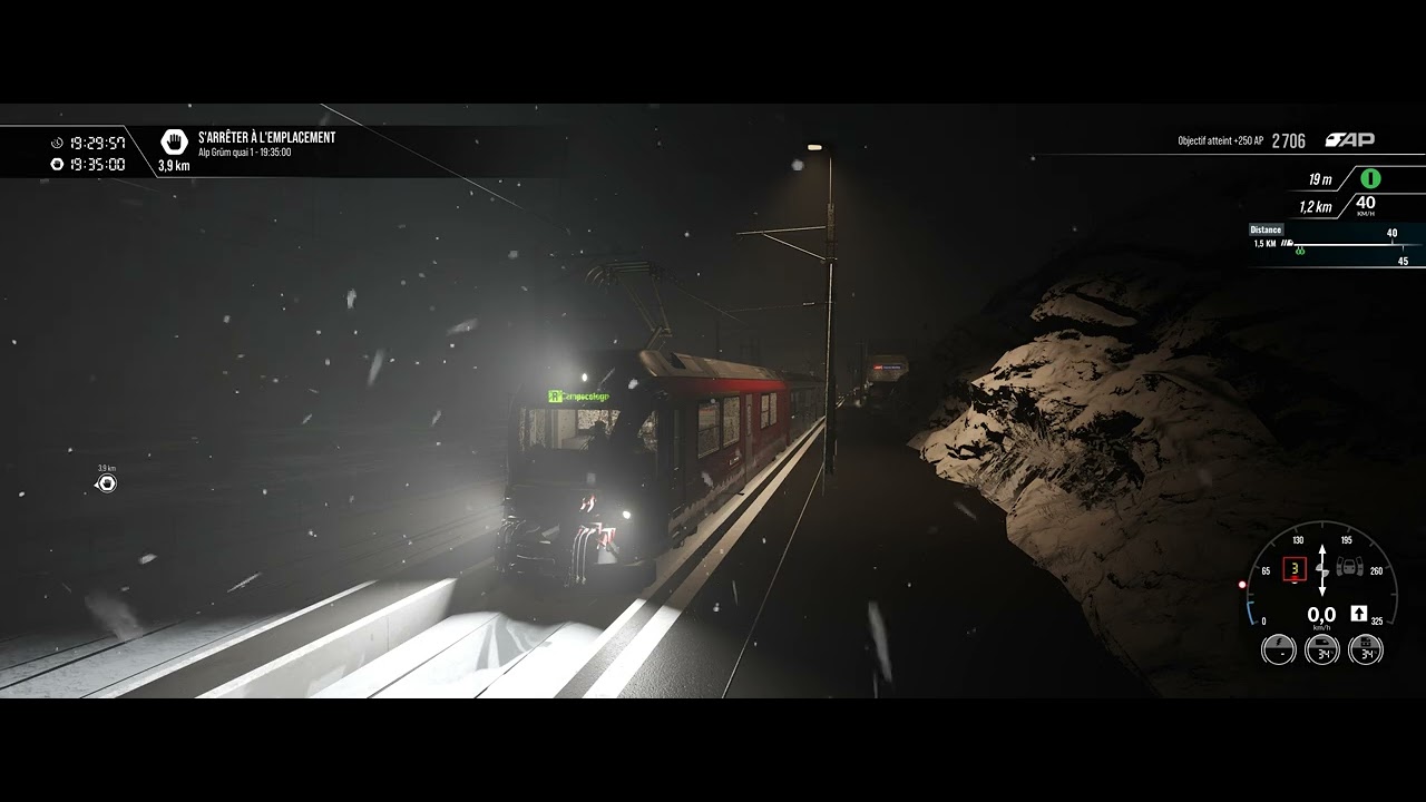 TSW 4 - Rivet Games -  Bernina route winter/snow/fog in 4K