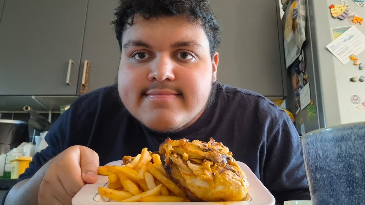 Pepes peri chicken and wings with chips uk mukbang
