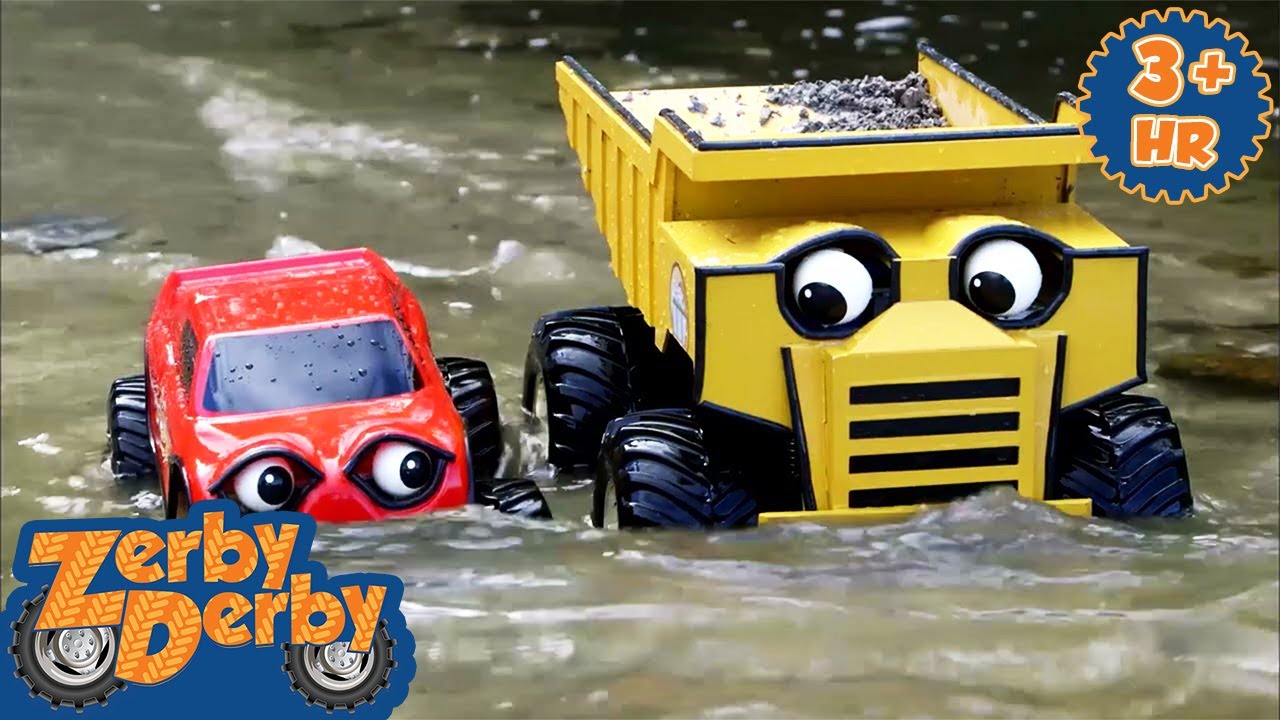 Racing Waves & Waterfalls | Dive into Splashy Fun | Zerby Derby | 9 Story Kids