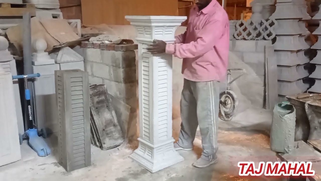 PRE CAST CEMENT PILLER|تصميم عمود خرساني جميل