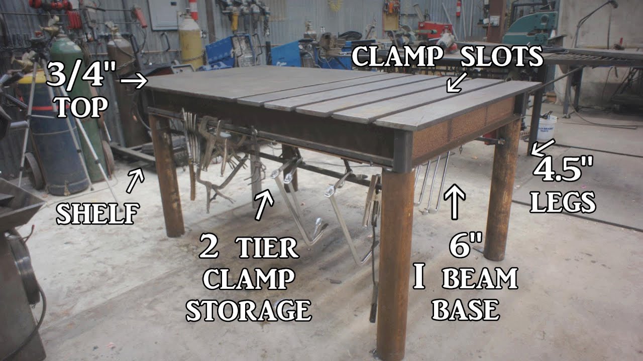 Super FLAT homemade welding table | DIY