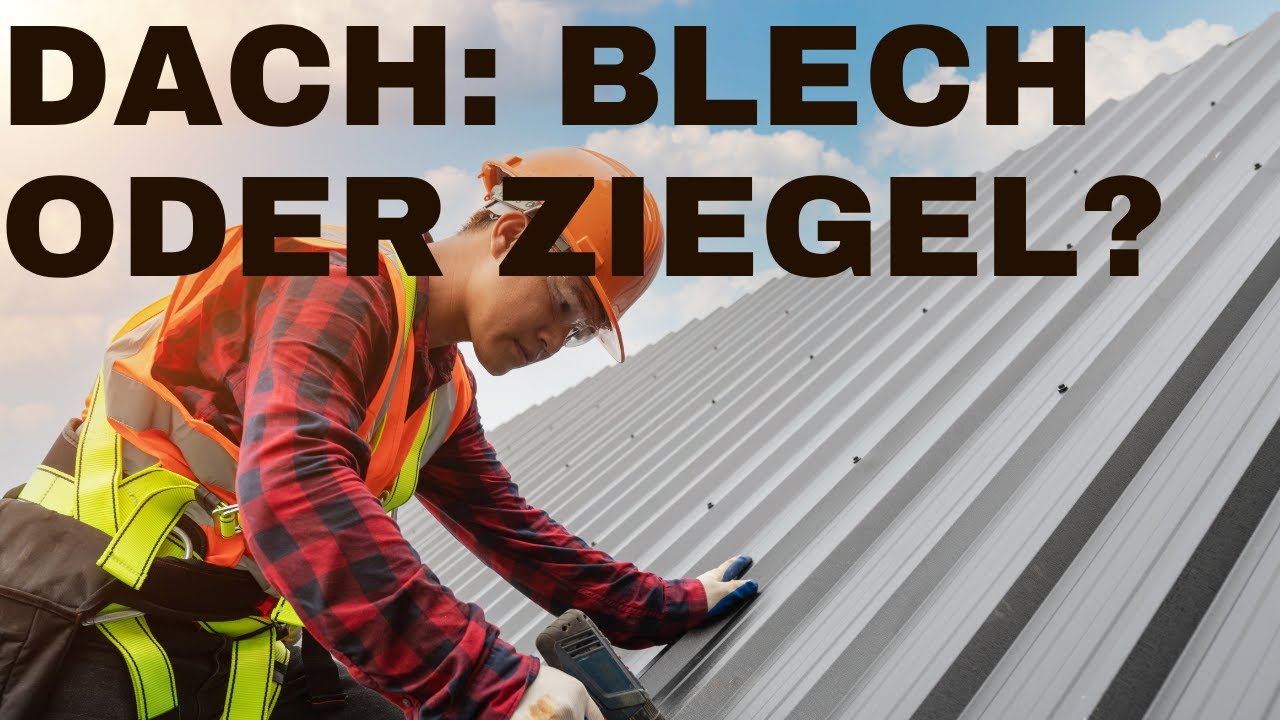 Hochwertiger Hausbau: möchtest du ein Ziegel-Dach, wie jeder andere, oder möchtest du ein Blechdach?