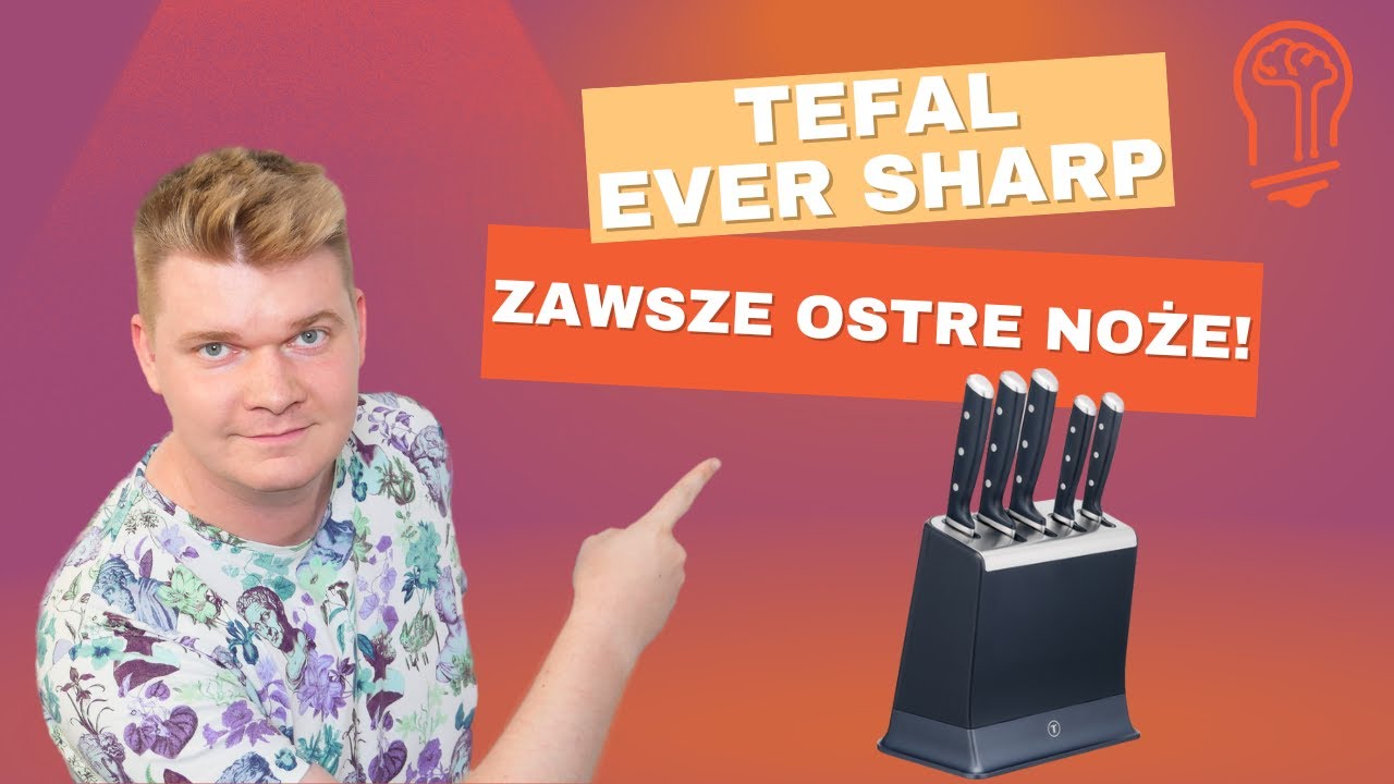 Recenzja Tefal Ever Sharp. Noże, kt&oacute;re ostrzą się same? 🤔 Test zestawu 5 noży z blokiem ostrzącym 😎