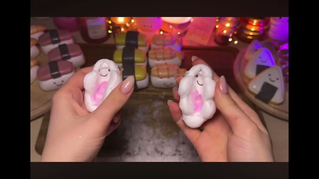 Wax vs Nail Polish Cracking Sushi Jellycats🍣 | Crunchy & Satisfying ASMR