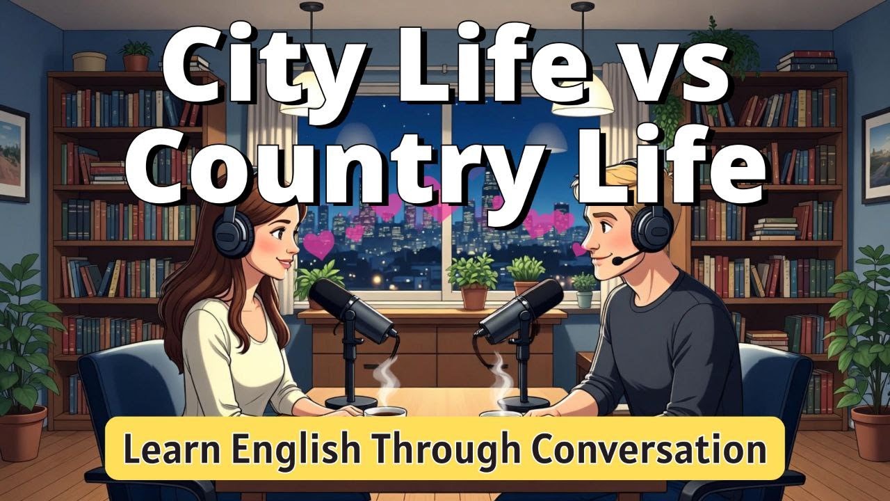 City Life vs Country Life 🏙️🌿 | Learn Real English Conversation for Beginners