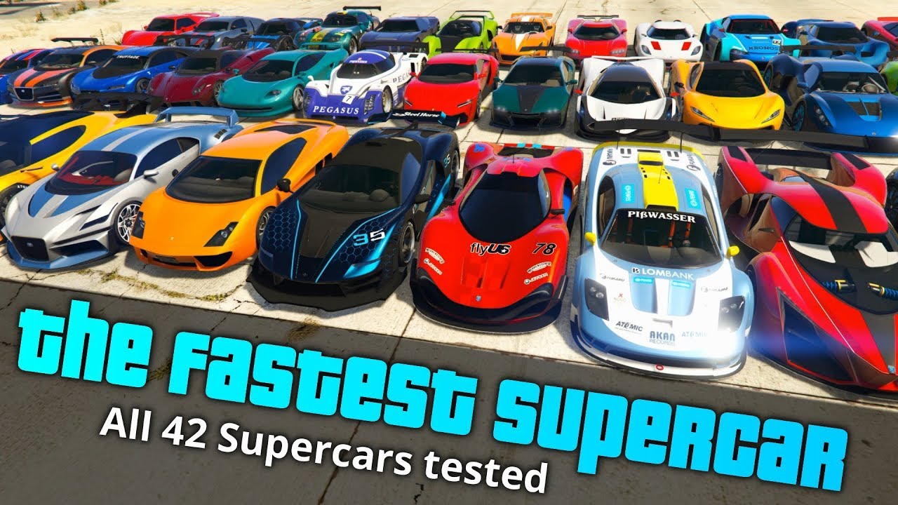 GTA V Which is Fastest supercar | Acceleration Test
