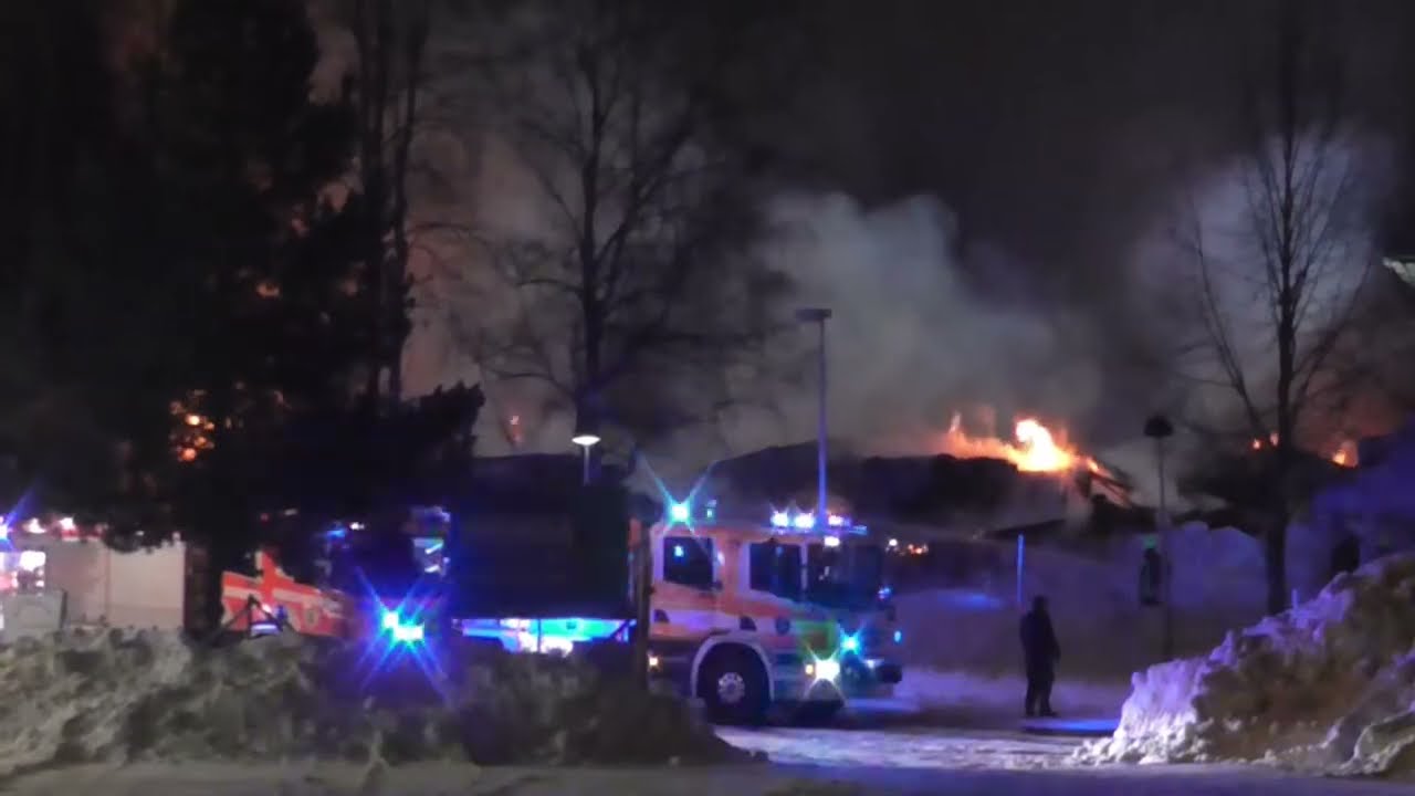 Fire in industry building in Konala, Helsinki 2019