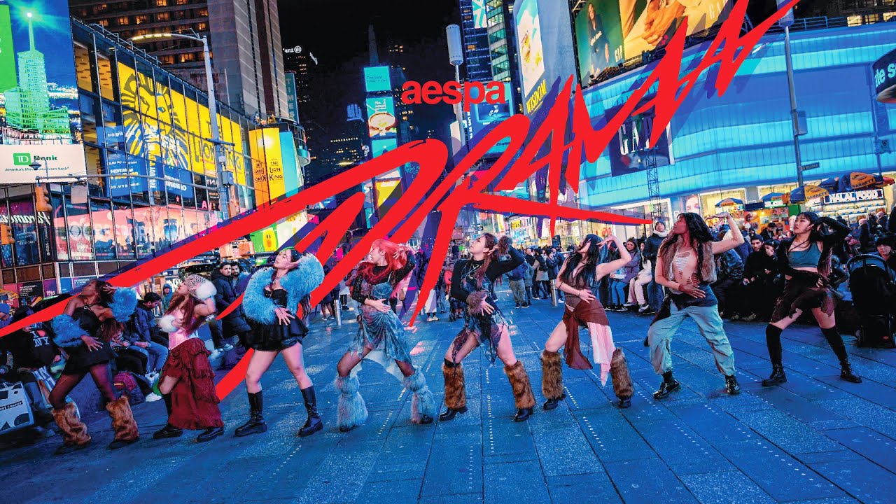 [KPOP IN PUBLIC NYC | TIMES SQUARE] aespa 에스파 'Drama' Dance Cover by OFFBRND