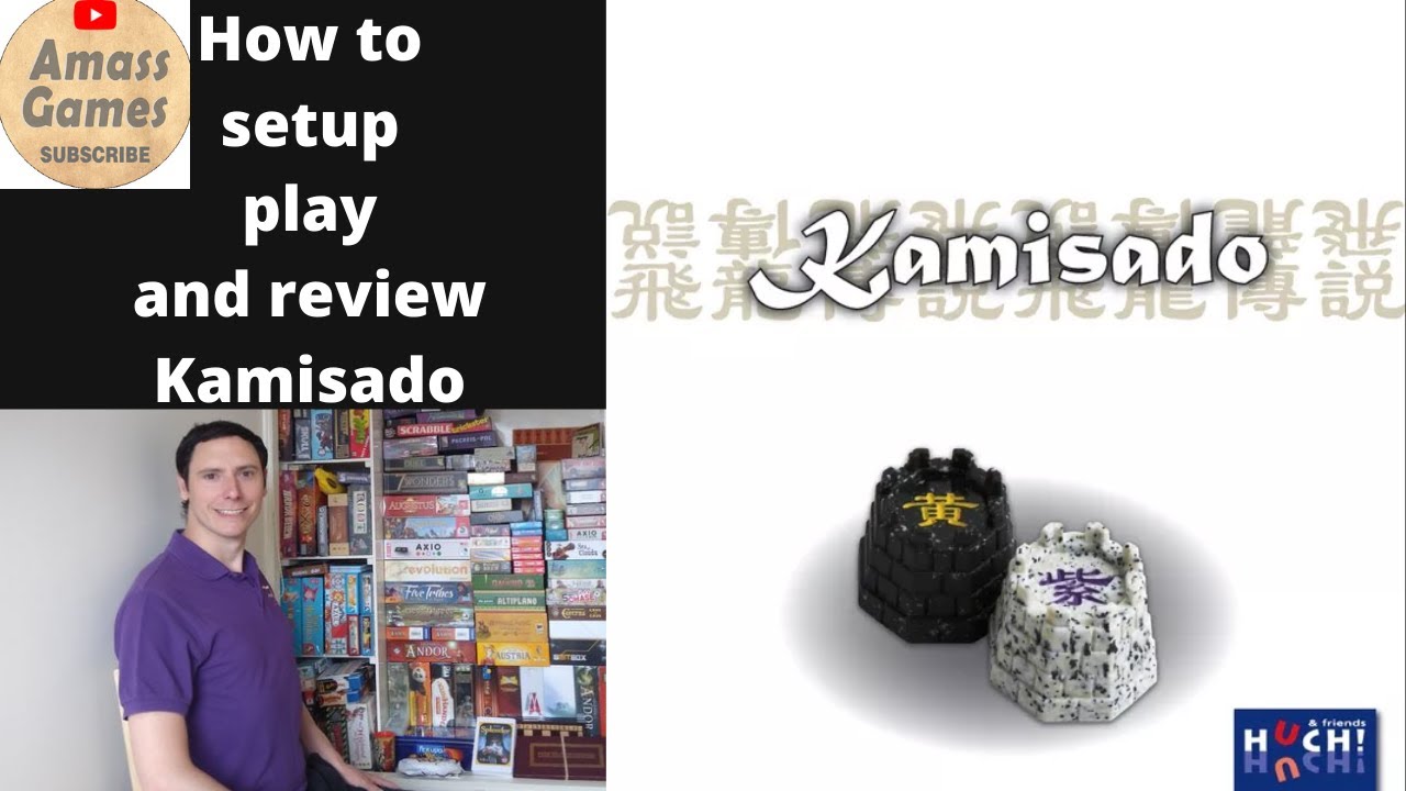 Kamisado - How to setup, play and review.  Abstract strategy, combinational board game * Amass Games