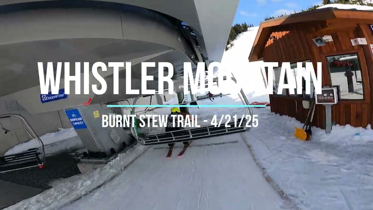 Whistler Blackcomb - Whistler Mountain @Canada green run (Burnt stew trail) Apr 2025