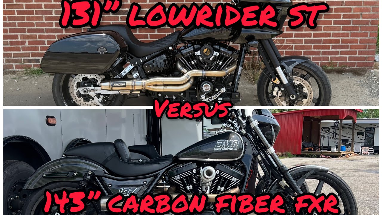 131” Harley Lowrider ST on E85 versus 143” FXR on 93 octane 