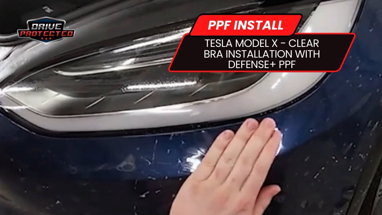 TIMELAPSE - Tesla Model X Front Bumper PPF Install