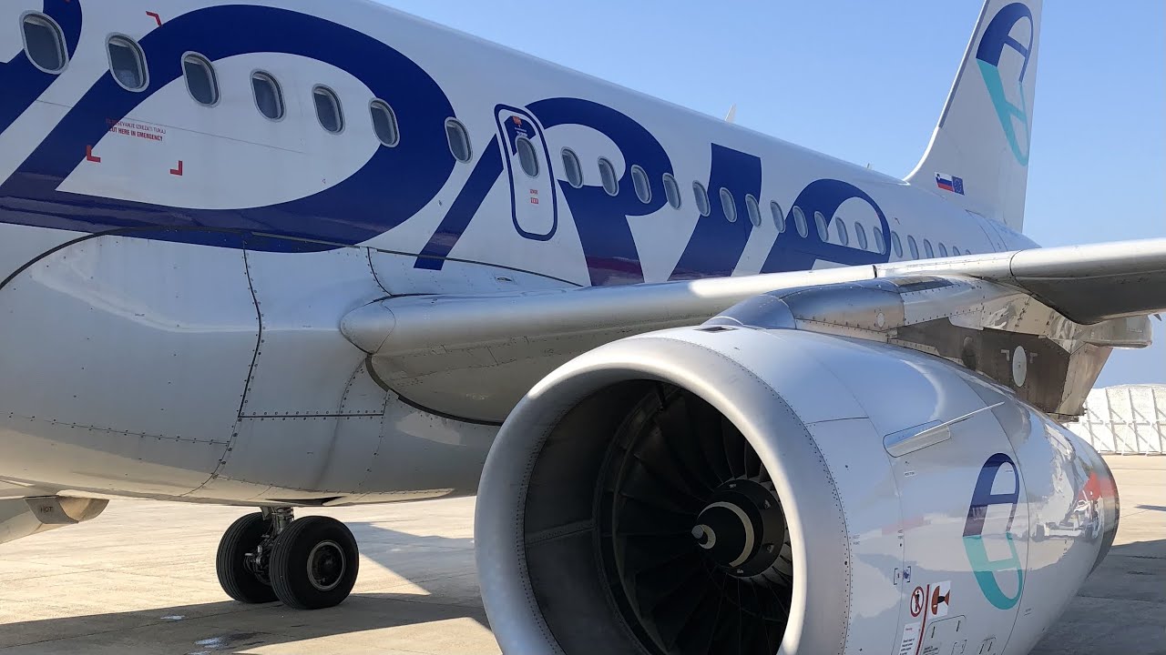 Adria Airways - Airbus A319 - Preveza PVK - Ljubljana LJU - JP 1875 - Landing At Ljubljana Airport