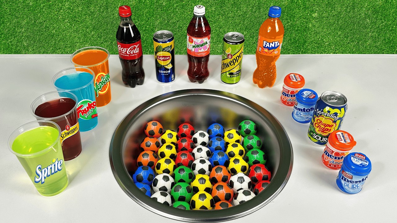 Cola Mentos Experiments !! Pepsi, Coca Cola, Fanta VS Fruko, Sprite and Mentos in the toilet