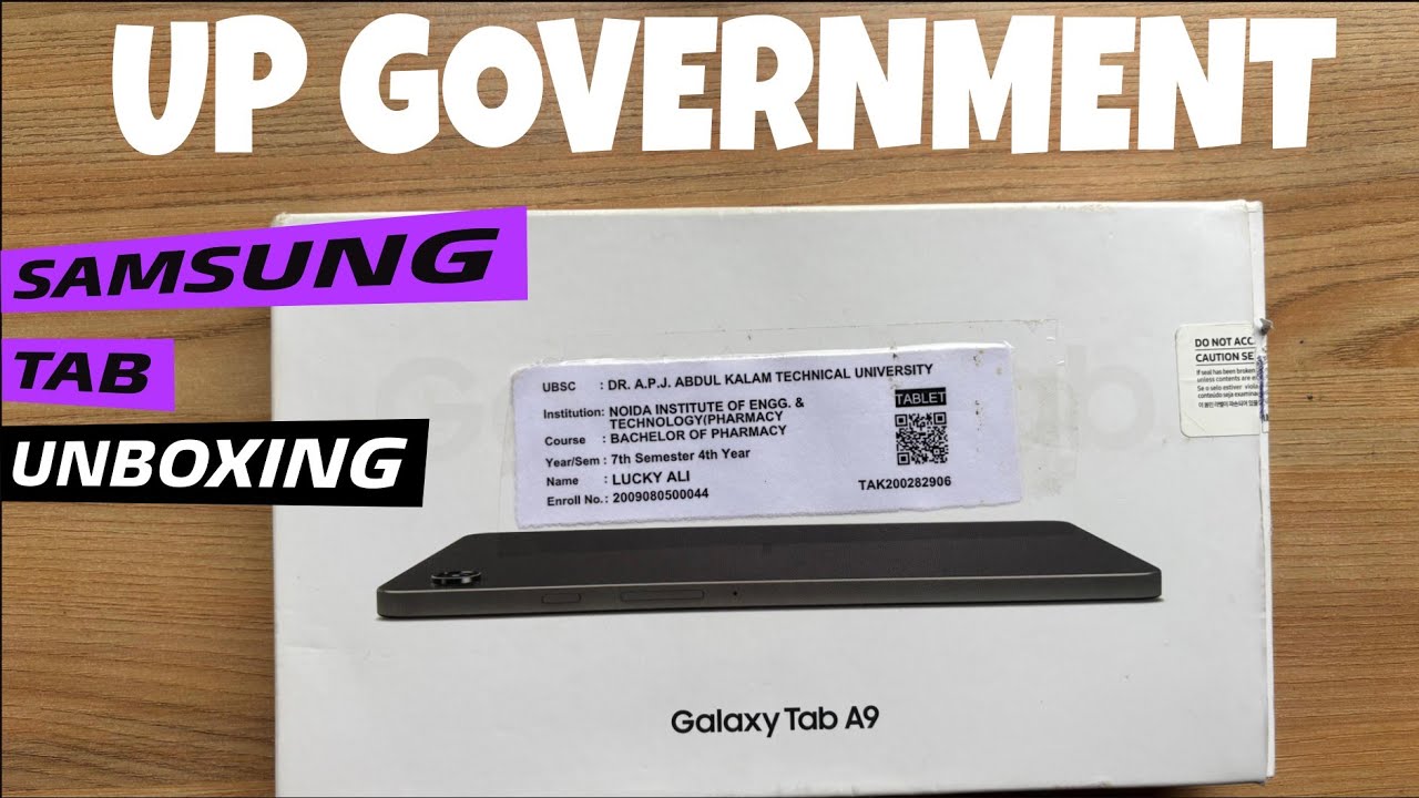 Up Government Tablet Unboxing | Samsung Tablet Unboxing | Student Tablet Video