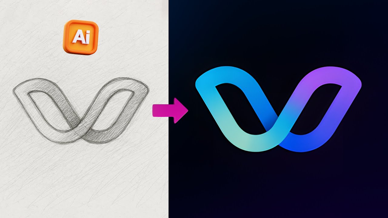 Adobe Illustrator Tutorial: Create a Vector Logo from a Sketch